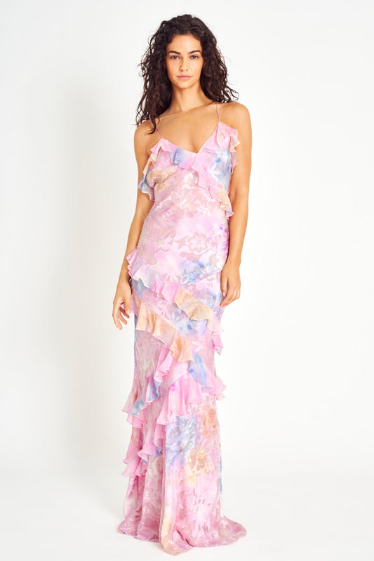 Floral Ruffle Summer Dress